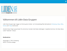Tablet Screenshot of lidendata.se